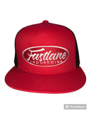 RED & BLACK SNAP BACK W/OVAL FASTLANE LOGO